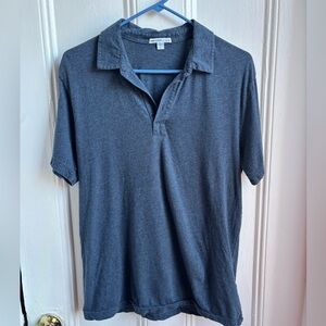 James Perse navy polo size 1 *buttons removed*
